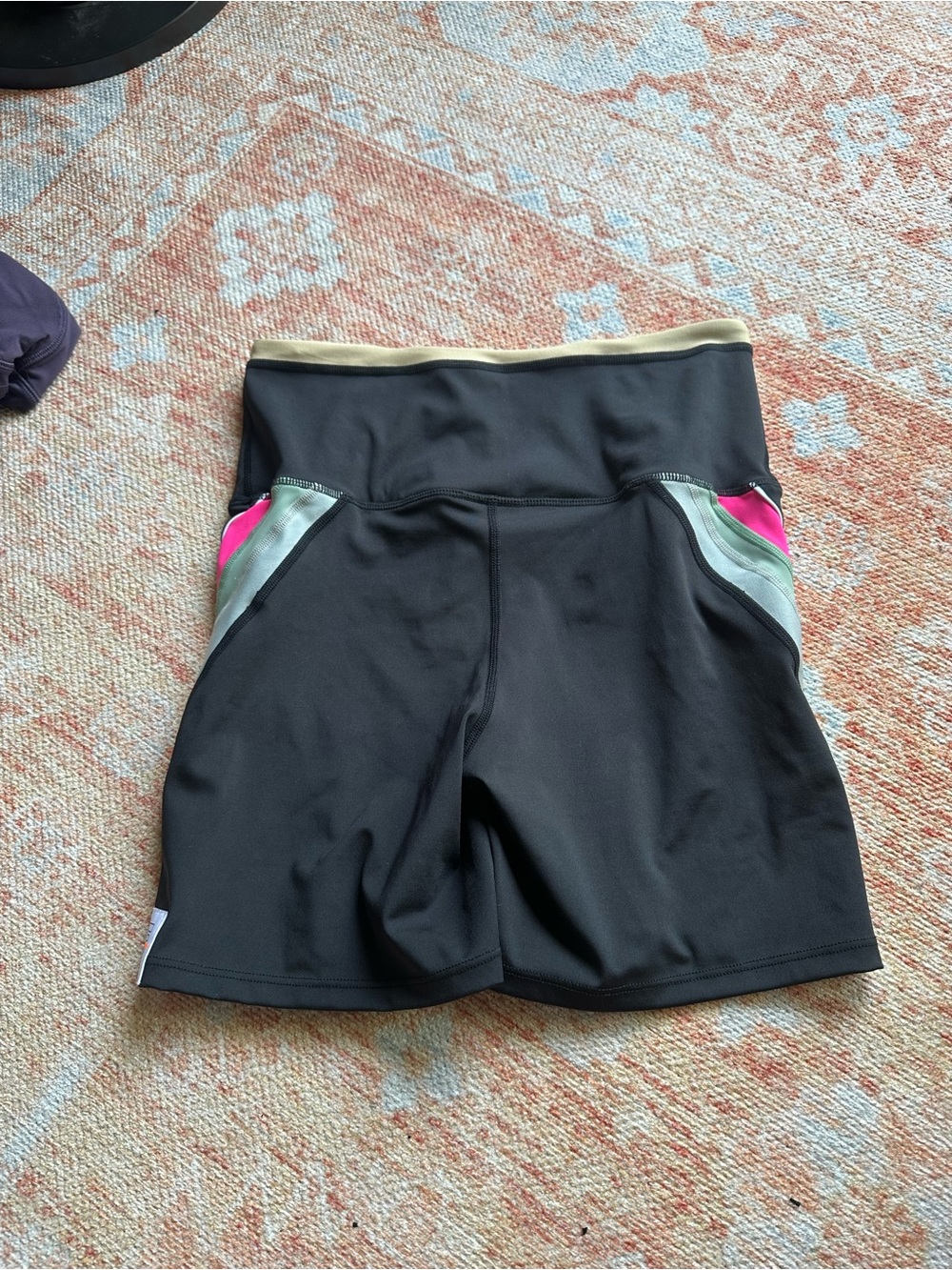 PE Nation Division One Bike Shorts size medium Anthropologie activewear Pilates - Picture 4 of 9